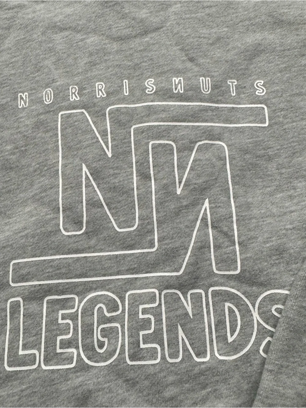 Norris Nuts Legends Gray Hoodie Youth Size 12 Fleece Pullover Sweatshirt